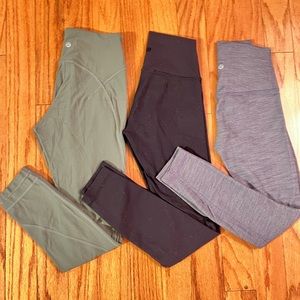 green lululemon align leggings